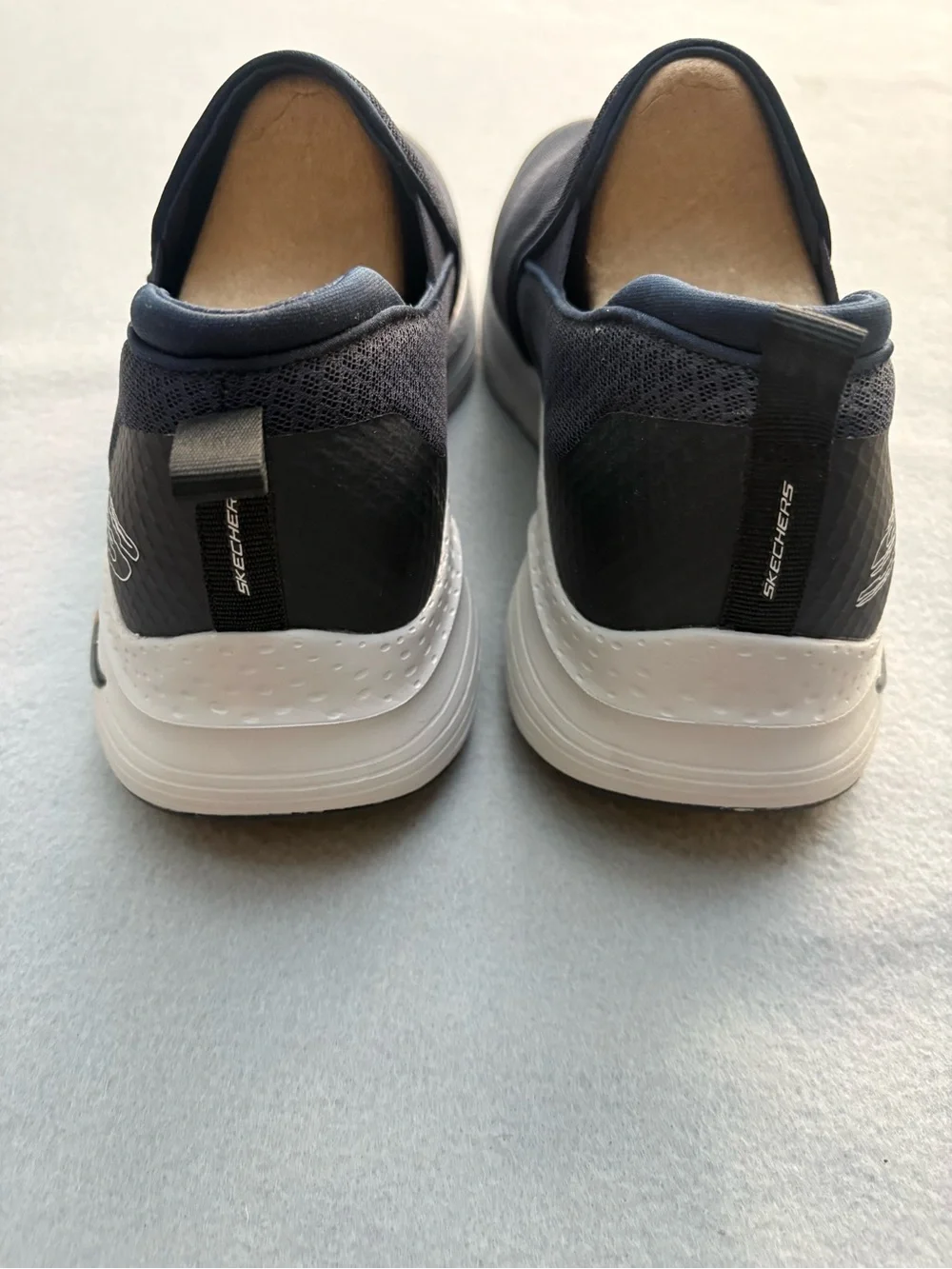 Skechers Arch Fit Banlin Men's 13 Extra Wide Navy Slip On Shoes 232043WW